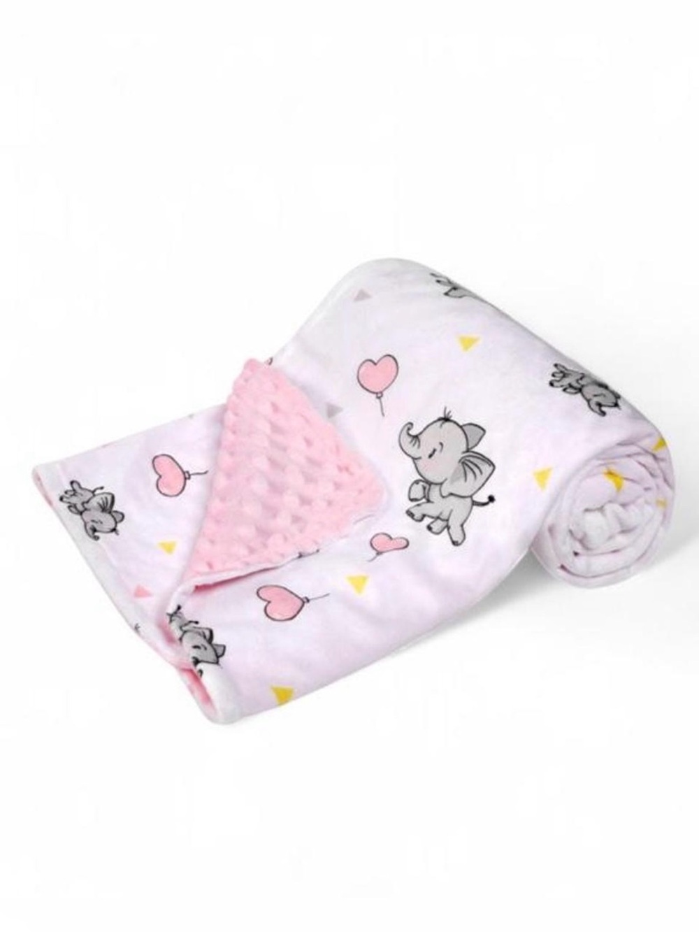 NWT DAYSU Minky Baby Blanket in "Elephant Pink" - Size 30X40